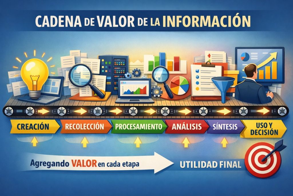 Ciclo de vida y cadena de valor en información