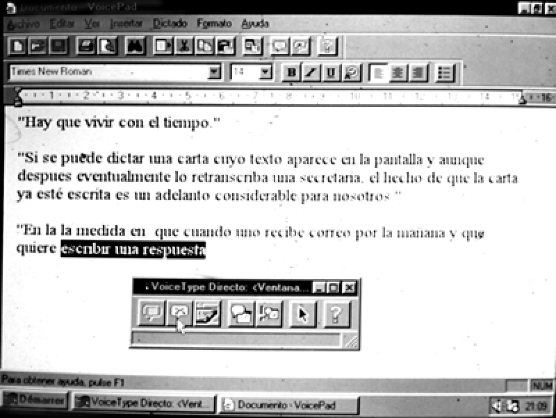 Sistema de dictado